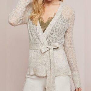 Anthropologie Wrap Sweater Sz Medium